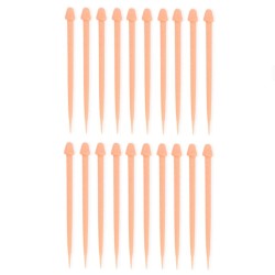 DIABLO PICANTE - BÂTONNETS PÉNIS ARAIGNÉES POUR VIANDE 20 UNITÉS