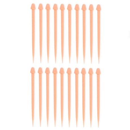 DIABLO PICANTE - BÂTONNETS PÉNIS ARAIGNÉES POUR VIANDE 20 UNITÉS