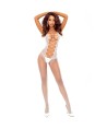 PASSION - BS124 BODYSTOCKING BLANC À LACETS