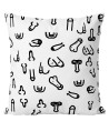 DIABLO PICANTE - COUSSIN PÉNIS BLANC 30 X 30