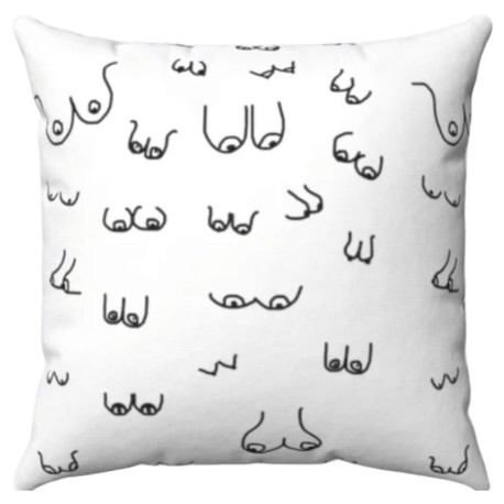 DIABLO PICANTE - COUSSIN DE SEINS 30 X 30 BLANC
