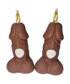 DIABLO PICANTE - BOUGIES CHIFFRES D'ANNIVERSAIRE EN FORME DE PÉNIS, TON FONCÉ, 2 UNITÉS