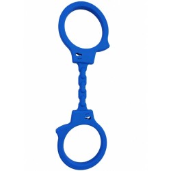 DIABLO PICANTE - MENOTTES EN SILICONE BLEUES