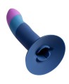 ROMP - PICCOLO GODEMICHET EN SILICONE AVEC VENTOUSE TRICOLORE 14 CM