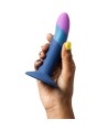 ROMP - PICCOLO GODEMICHET EN SILICONE AVEC VENTOUSE TRICOLORE 14 CM