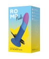 ROMP - PICCOLO GODEMICHET EN SILICONE AVEC VENTOUSE TRICOLORE 14 CM