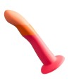 ROMP - DIZI GODEMICHET EN SILICONE AVEC VENTOUSE TRICOLÉ 18 CM