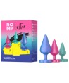 ROMP - KIT D'ENTRAÎNEMENT ANAL LUSTER S/M/L AVEC BASE EN FORME DE FLEUR