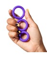 ROMP - REMIX TRIO ENSEMBLE DE 3 ANNEAUX PÉNIS EN SILICONE VIOLETTES