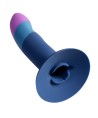 ROMP - PICCOLO GODEMICHET EN SILICONE AVEC VENTOUSE TRICOLORE 14 CM