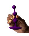 ROMP - AMP PERLES ANALES EN SILICONE FLEXIBLE VIOLETTES 12,5 CM