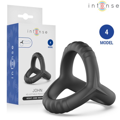 INTENSE - JOHN ANNEAU TRIPLE AJUSTABLE POUR LE PÉNIS MODÈLE 4