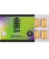 WUG ON - GOMME FONCTIONNELLE À LA CAFÉINE ET AU GUARANA, SAVEUR MENTHE ET VANILLE, PLAQUETTE DE 8 COMPRIMÉS