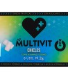 WUG MULTIVIT - GOMME À MÂCHER MULTIVITAMINES FONCTIONNELLES, SAVEUR TROPICALE, PLAQUETTE DE 8 PIÈCES