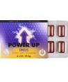WUG POWER UP Chewing-gum fonctionnel à la caféine et au café, blister de 8 pièces