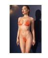 CHILIROSE - CR 4898 BIKINI STRASS ORANGE TAILLE UNIQUE