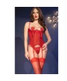 CHILIROSE - CR 4893 SET CORSET ROJO S
