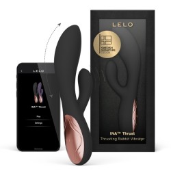 LELO - INA THRUST RABBIT VIBRATEUR À POUSSÉE NOIR