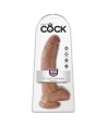 KING COCK - GODEMICHET RÉALISTE AVEC TESTICULES 22,8 CM