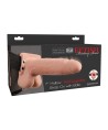 FETISH FANTASY SERIES - GODEMICHET VIBRANT Creux RÉALISTE AVEC BOULES 17,8 CM