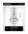 PDX ELITE - VIEWTUBE PLUS SEE-THRU EZ-GRIP TRANSPARENT STROKER 21 CM