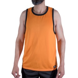 MACHO - CMV005 CAMISETA GYM NARANJA S/M