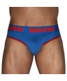 MACHO - MCH005 SLIP CLÁSICO AZULÓN + ROJO S