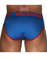 MACHO - MCH005 SLIP CLÁSICO AZULÓN + ROJO S