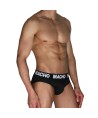 MACHO - MCH007 SLIP CLÁSICO NEGRO + NEGRO S