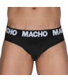 MACHO - MCH007 SLIP CLÁSICO NEGRO + NEGRO S