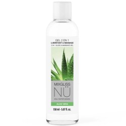 MIXGLISS - GEL LUBRIFIANT ET DE MASSAGE 2 EN 1 À BASE D'EAU NURU À L'ALOE VERA 150 ML
