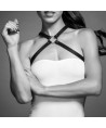 BIJOUX INDISCRETS MAZE CROSS CHEST HARNESS NOIR