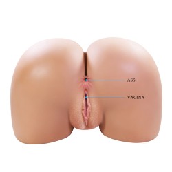 CRAZY BULL - JULIA XXL MASTURBATEUR VIBRANT DOUBLE VAGINAL ET ANAL FLESH