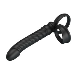 PRETTY LOVE - VIBRATEUR ANAL MERRITT AVEC ANNEAU ET VIBRATION NOIR