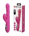 PRETTY LOVE - VIBRATEUR LAPIN MULTIFONCTION WINTERS AVEC AFFICHAGE LED ROSE