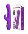 PRETTY LOVE - VIBRATEUR LAPIN SABIEN AVEC STIMULATION PAR TAPOTEMENTS ET LED VIOLETTE