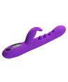 PRETTY LOVE - VIBRATEUR LAPIN SABIEN AVEC STIMULATION PAR TAPOTEMENTS ET LED VIOLETTE