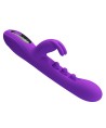 PRETTY LOVE - VIBRATEUR LAPIN SABIEN AVEC STIMULATION PAR TAPOTEMENTS ET LED VIOLETTE