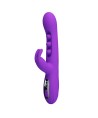 PRETTY LOVE - VIBRATEUR LAPIN SABIEN AVEC STIMULATION PAR TAPOTEMENTS ET LED VIOLETTE