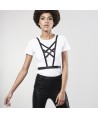 BIJOUX INDISCRETS - HARNAIS CROISÉ MAZE AVEC COL NOIR