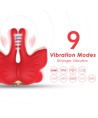 ARMONY - PINCES À TÉTONS MAGNÉTIQUES À VIBRATION FORME PAPILLON ROUGES