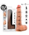 MR INTENSE - BRUCE XL GODEMICHET EN SILICONE AVEC TESTICULES 25,5 CM -Ø- 5,5 CM