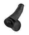KING COCK - GODEMICHET RÉALISTE AVEC TESTICULES 38 CM NOIR