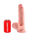 KING COCK PLUS - GODEMICHET RÉALISTE TRIPLE DENSITÉ AVEC TESTICULES MOBILES 23 CM CHAIR