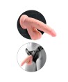 KING COCK PLUS - GODEMICHET RÉALISTE TRIPLE DENSITÉ AVEC TESTICULES MOBILES 23 CM CHAIR