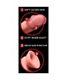 KING COCK PLUS - GODEMICHET RÉALISTE TRIPLE DENSITÉ AVEC TESTICULES MOBILES 23 CM CHAIR