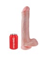 KING COCK - GODEMICHET RÉALISTE AVEC TESTICULES ET VENTOUSE 38 CM COULEUR