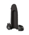 FANTASY X-TENSIONS - MANCHON D'EXTENSION PÉNIENNE VIBRANT À SENSATIONS RÉALISTES DE 5 CM NOIR