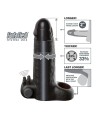 FANTASY X-TENSIONS - MANCHON D'EXTENSION PÉNIENNE VIBRANT À SENSATIONS RÉALISTES DE 5 CM NOIR