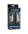 FANTASY X-TENSIONS - MANCHON D'EXTENSION PÉNIENNE VIBRANT À SENSATIONS RÉALISTES DE 5 CM NOIR